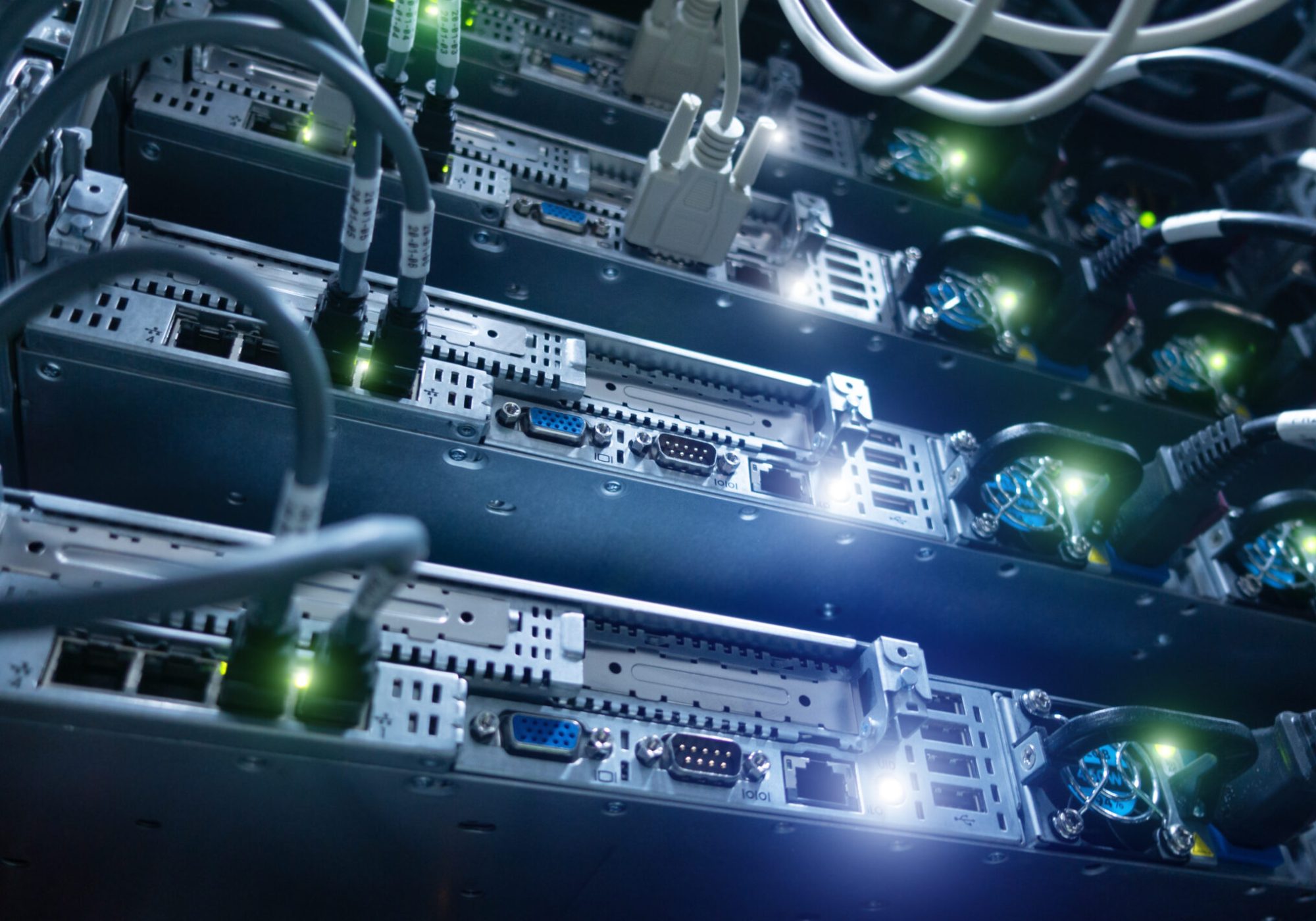 Big High Tech Server Data Center. Web Network and Internet Telec Big High Tech Server Data Center. Web Network and Internet Telec